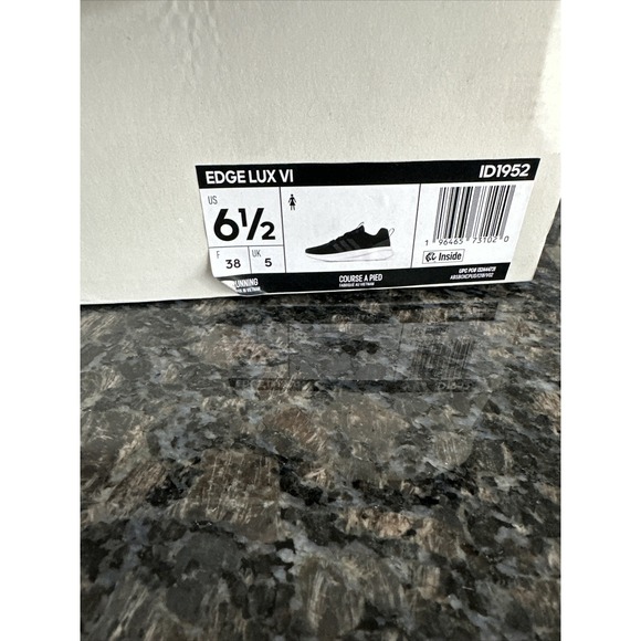 adidas Women's Edge Lux 6  Running Shoes. New Size 6.5. Black, White - Picture 6 of 6